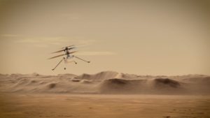 Полеты Ingenuity в атмосфере Марса. Видео.
